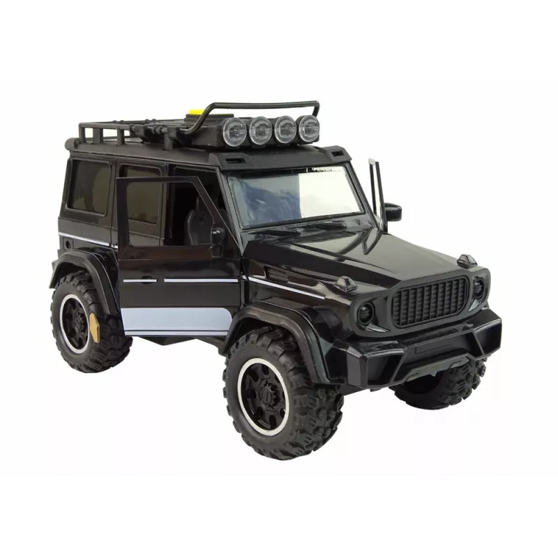 LEAN TOYS Coche todoterreno 1:14 propulsión por fricción negro