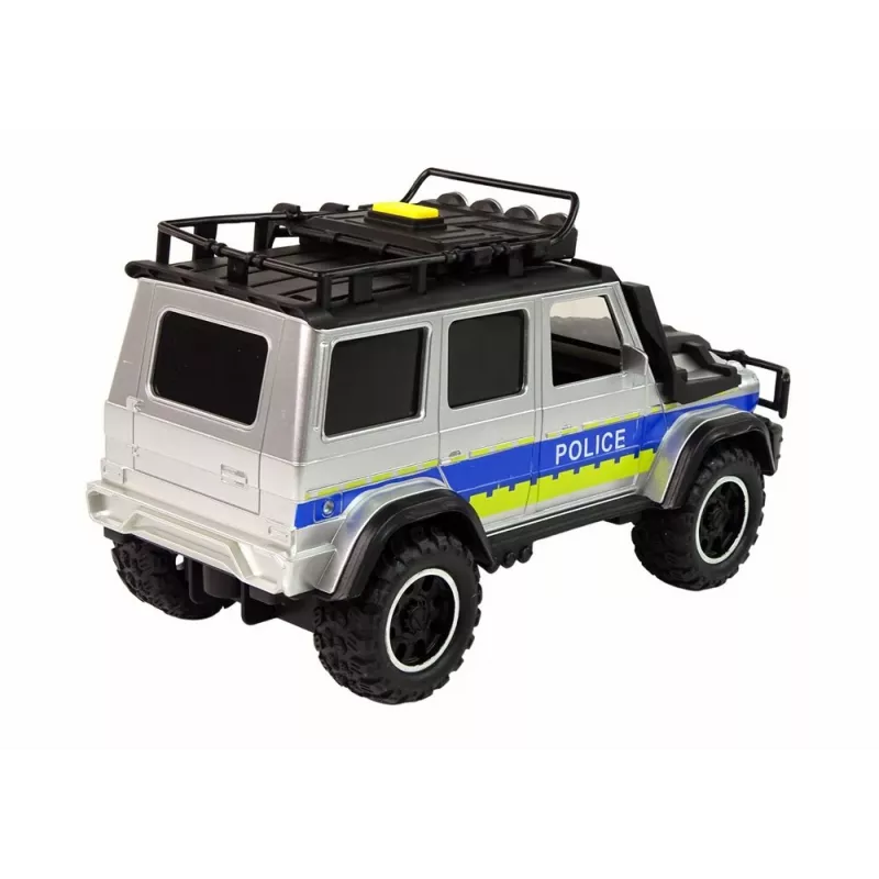 LEAN TOYS Coche de policía off road 1:14 propulsión por fricción