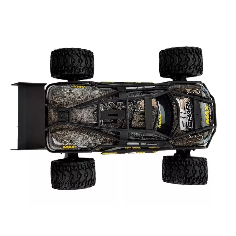 LEAN TOYS Todoterreno con control remoto marrón y amarillo 2.4G 1:18 35 km/h con control de velocidad