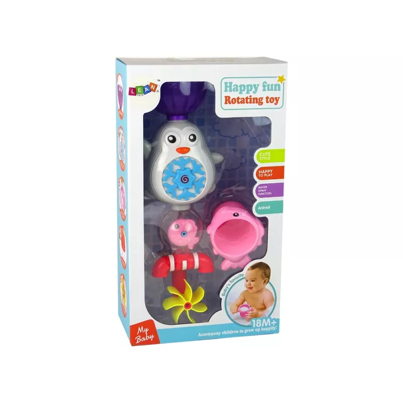 LEAN TOYS Juguete de baño pingüino para niños