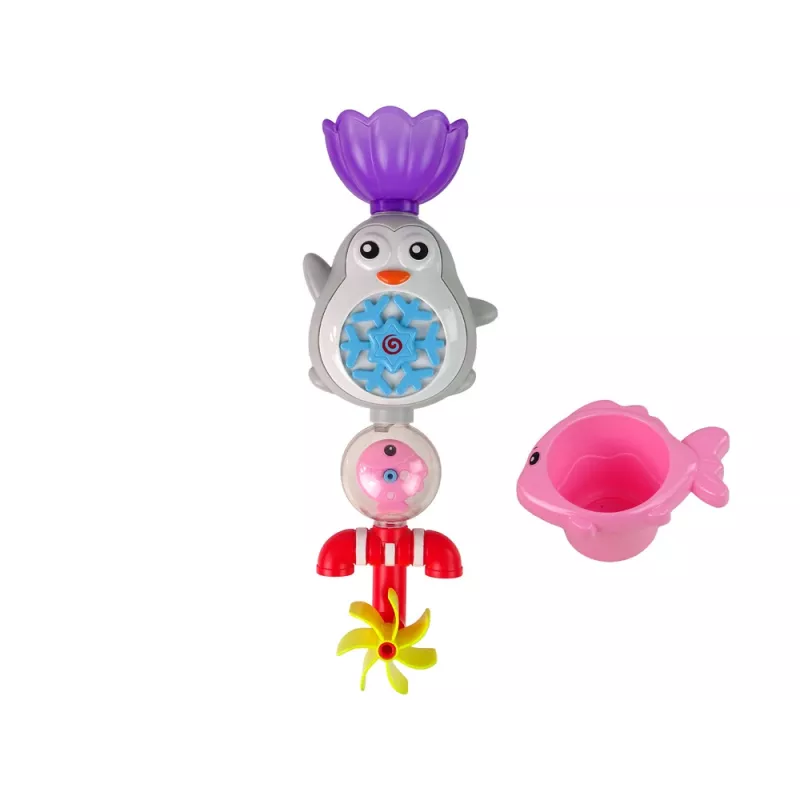 LEAN TOYS Juguete de baño pingüino para niños
