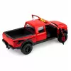 LEAN TOYS Pickup Truck 1:12 RC con puertas que se abren, luces traseras, sonidos – rojo