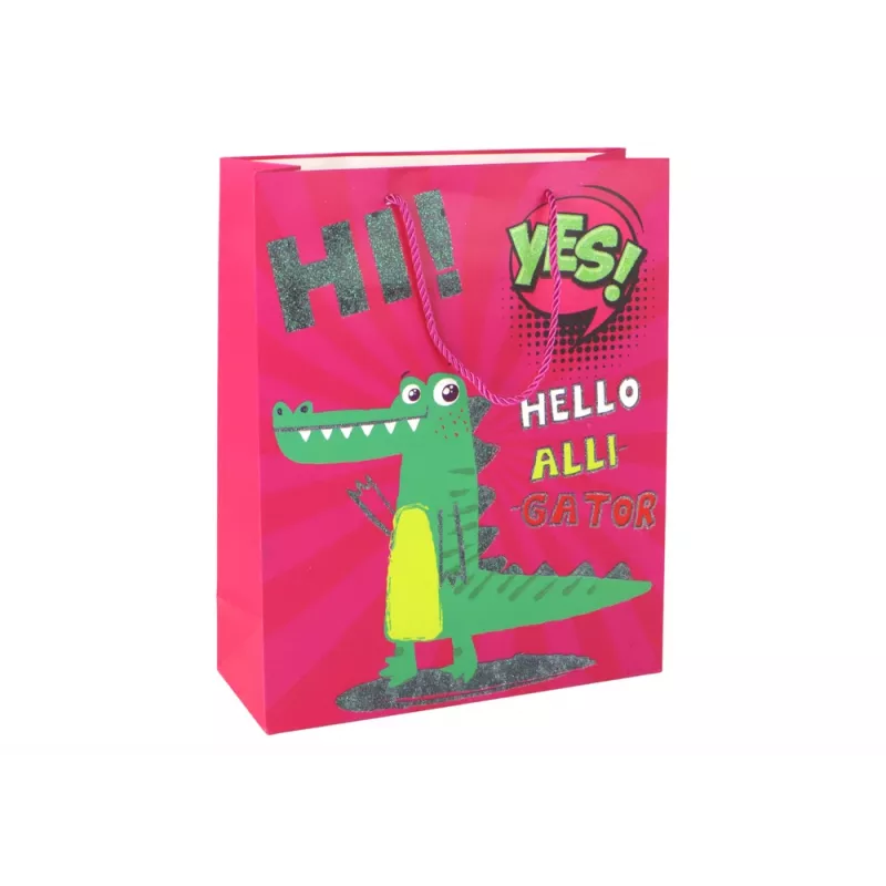 LEAN TOYS Bolsa de papel rosa 32cm x 26cm x 10cm