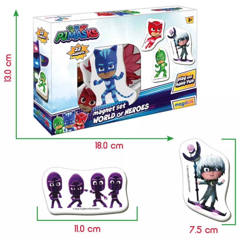 Set de imanes PJ Masks LEAN TOYS ME 5031-31