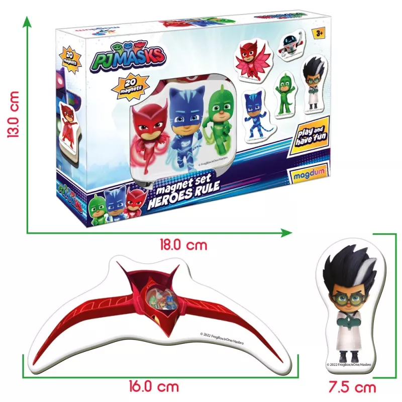 Set de imanes PJ Masks LEAN TOYS Pjmasks ME 5031-32