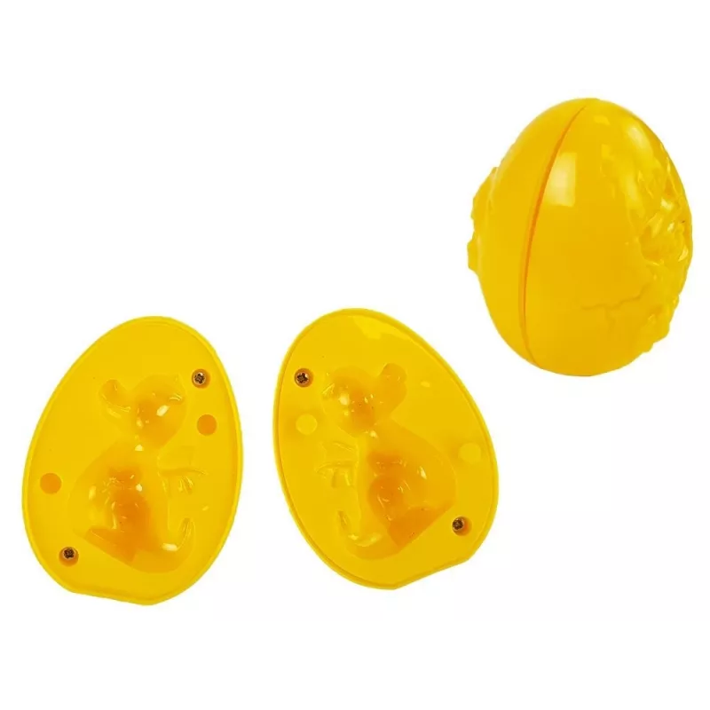 LEAN TOYS Plastilina dinosaurios huevos molde 12 piezas 4 colores