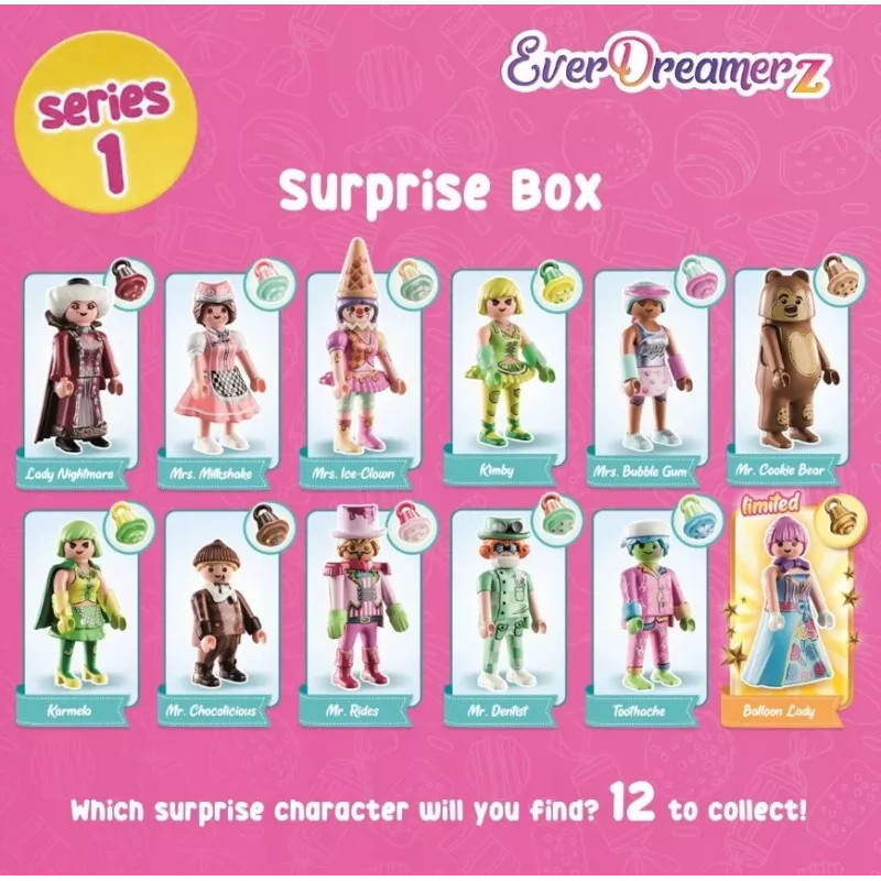 LEAN TOYS Playmobil EverDreamerz 70389 caja sorpresa serie 1