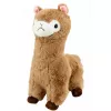 LEAN TOYS Peluche alpaca peluche con pelo suave beige 28 cm