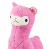 LEAN TOYS Peluche alpaca llama – Ultra suave y mullido rosa 28 cm