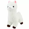 LEAN TOYS Peluche alpaca pelo blanco suave 28 cm
