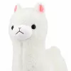 LEAN TOYS Peluche alpaca pelo blanco suave 28 cm