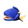 LEAN TOYS Mascota de peluche pez azul 25 cm