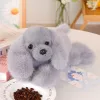 LEAN TOYS Peluche perro Cocker Spaniel con patas lastradas, gris, 30 cm