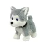 LEAN TOYS Perro de peluche interactivo educativo correa canciones paseos
