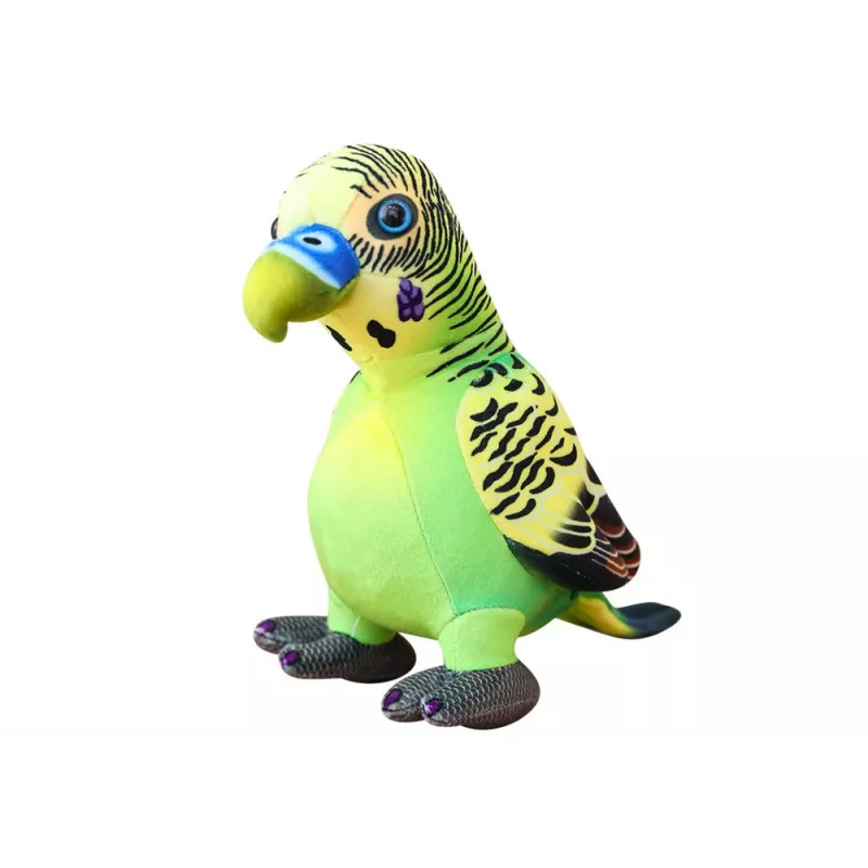 LEAN TOYS Mascota de Peluche Loro Verde 20 cm