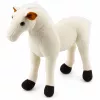 Caballo de peluche LEAN TOYS mascota peluche blanco 40cm x 37cm