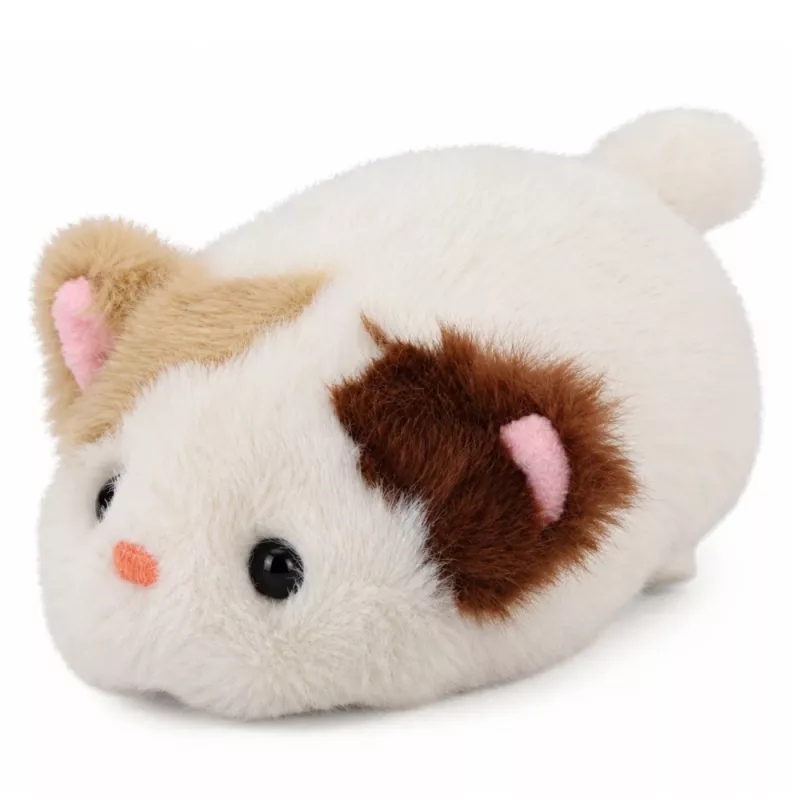 LEAN TOYS Mascota gatito de peluche suave pequeño blanco 16 cm