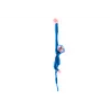 LEAN TOYS Perro de peluche mascota con sonido, Azul 80 cm
