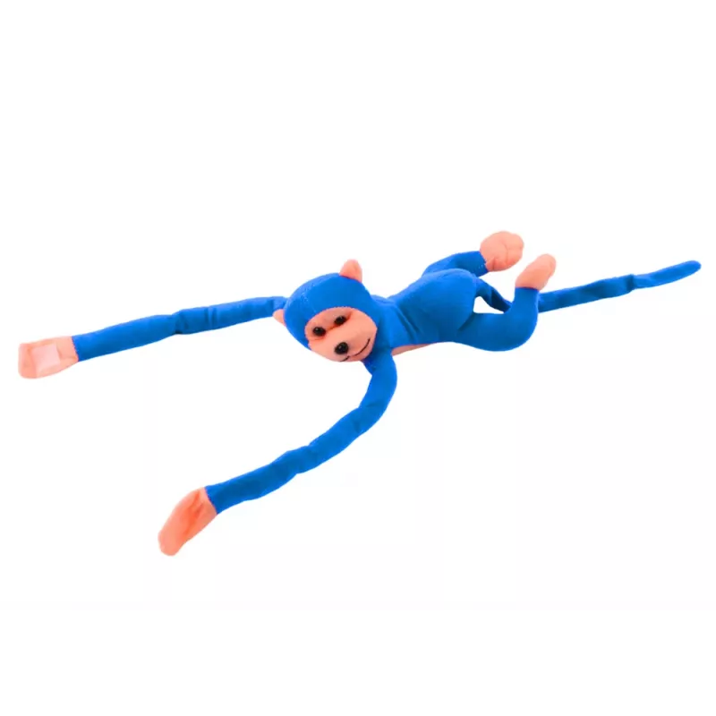 LEAN TOYS Perro de peluche mascota con sonido, Azul 80 cm