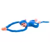 LEAN TOYS Perro de peluche mascota con sonido, Azul 80 cm