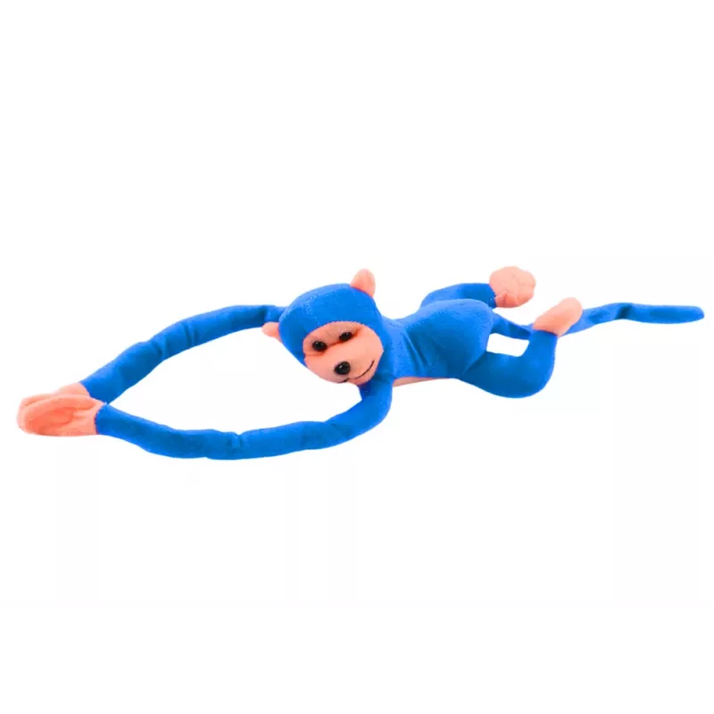 LEAN TOYS Perro de peluche mascota con sonido, Azul 80 cm
