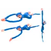 LEAN TOYS Perro de peluche mascota con sonido, Azul 80 cm