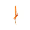 LEAN TOYS Mascota de Peluche Mono con Bebé, Naranja con Sonido 70 cm