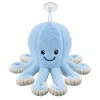 LEAN TOYS Peluche de pulpo con ventosa, azul, 16 cm