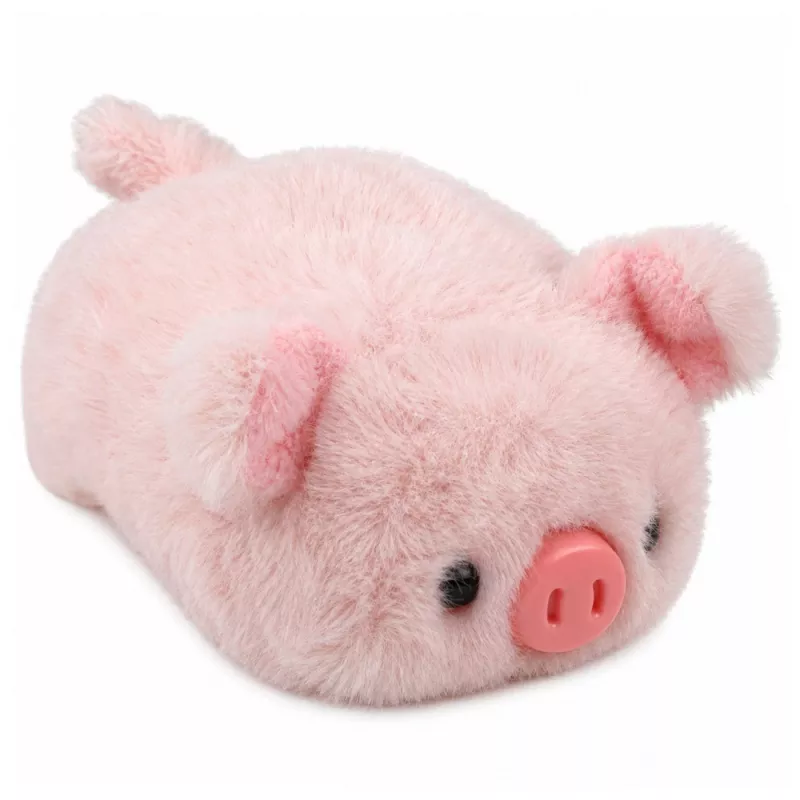 LEAN TOYS Mascota de peluche cerdito suave peluche rosa 16 cm