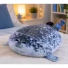 LEAN TOYS Peluche Foca mascota animal de peluche color natural gris 38 cm