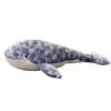LEAN TOYS Mascota de peluche ballena gris 90 cm