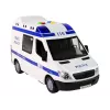 LEAN TOYS Coche de policía con propulsión por fricción, sonido y luz
