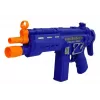 LEAN TOYS Set de policía con arma y placa, azul marino, efectos de sonido y luz, 37 cm