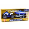LEAN TOYS Quad de policía con remolque y lancha motora