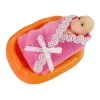 LEAN TOYS Muñeca Bebé Embarazada con Pelo Largo y Accesorios