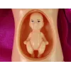 LEAN TOYS Muñeca Bebé Embarazada con Pelo Largo y Accesorios
