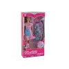 LEAN TOYS Muñeca bebé mamá embarazada con vestido rosa y accesorios