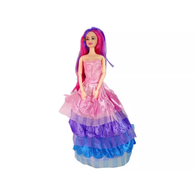 LEAN TOYS Muñeca princesa con pony blanco y accesorios de figuras