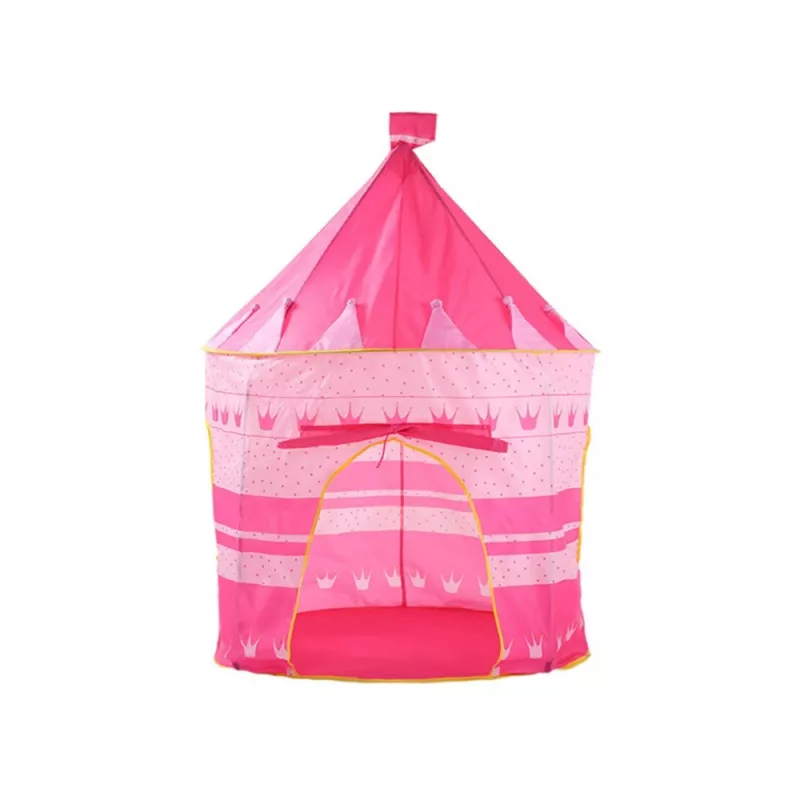 LEAN TOYS Tienda de juegos palacio de princesas para pequeñas princesas rosa 135 x 105 cm