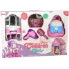 LEAN TOYS Tienda de campaña de princesa para niños, salón de belleza, rosa, accesorios, corona
