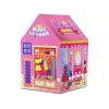 LEAN TOYS Tienda de campaña de princesa para niños, salón de belleza, rosa, accesorios, corona
