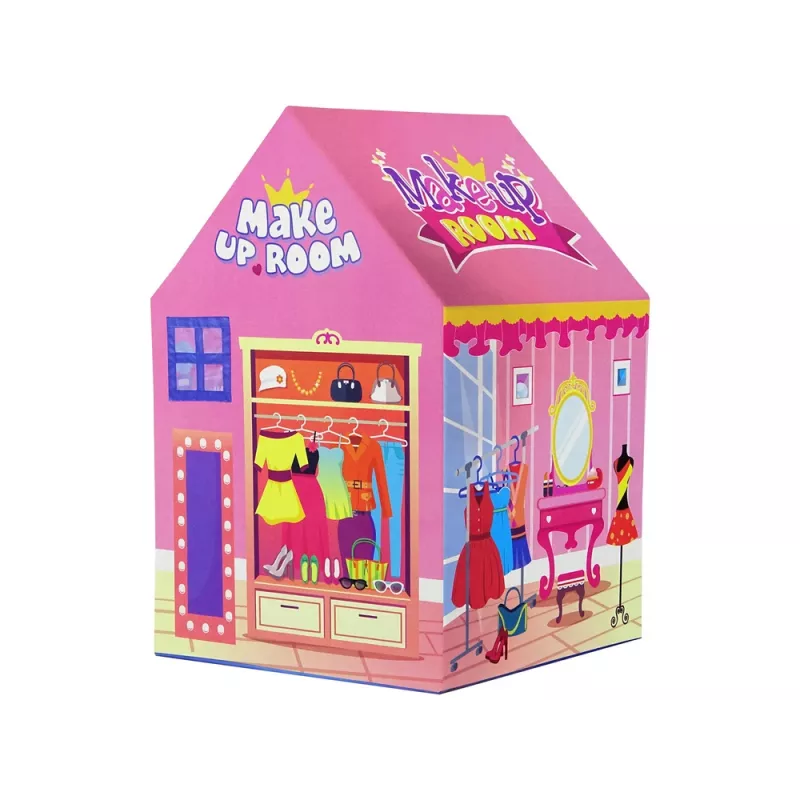 LEAN TOYS Tienda de campaña de princesa para niños, salón de belleza, rosa, accesorios, corona