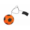 LEAN TOYS Balón de fútbol de PU con goma de borrar jojo para saltar, 6 cm, Naranja