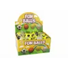 LEAN TOYS Balón de fútbol de PU con goma de borrar yoyó para botar, 6 cm, amarillo