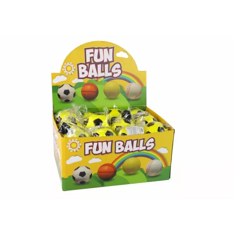 LEAN TOYS Balón de fútbol de PU con goma de borrar yoyó para botar, 6 cm, amarillo