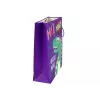 LEAN TOYS Bolsa de regalo de papel de dinosaurio morado 32cm x 26cm x 10cm
