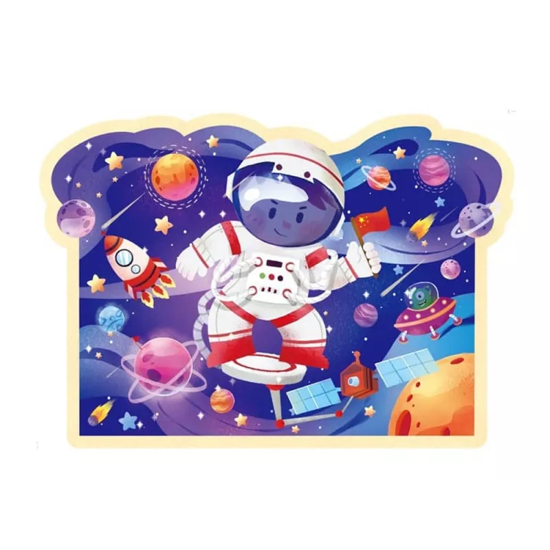 LEAN TOYS Puzzle en tubo Cosmos 28 piezas