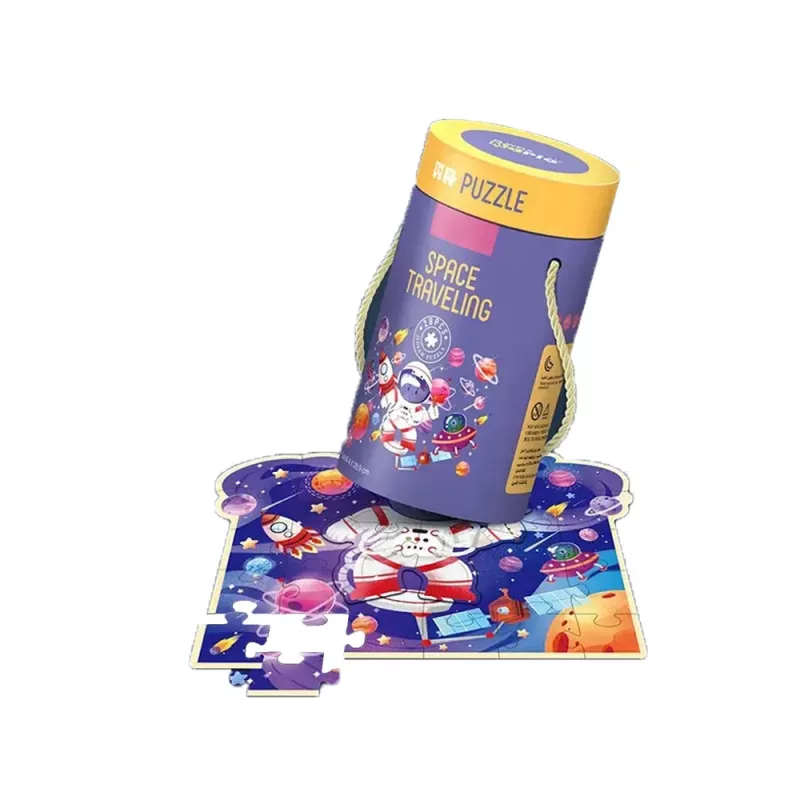LEAN TOYS Puzzle en tubo Cosmos 28 piezas