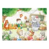 LEAN TOYS Puzzle Escuela de animales 100 piezas