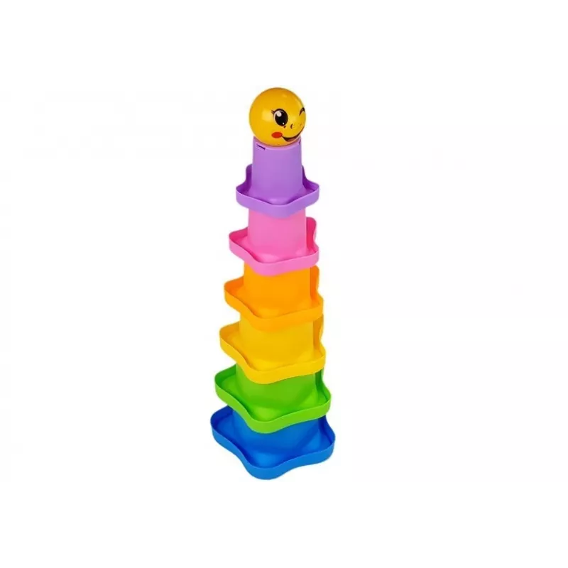 LEAN TOYS Vasos apilables para bebés Asteriscos